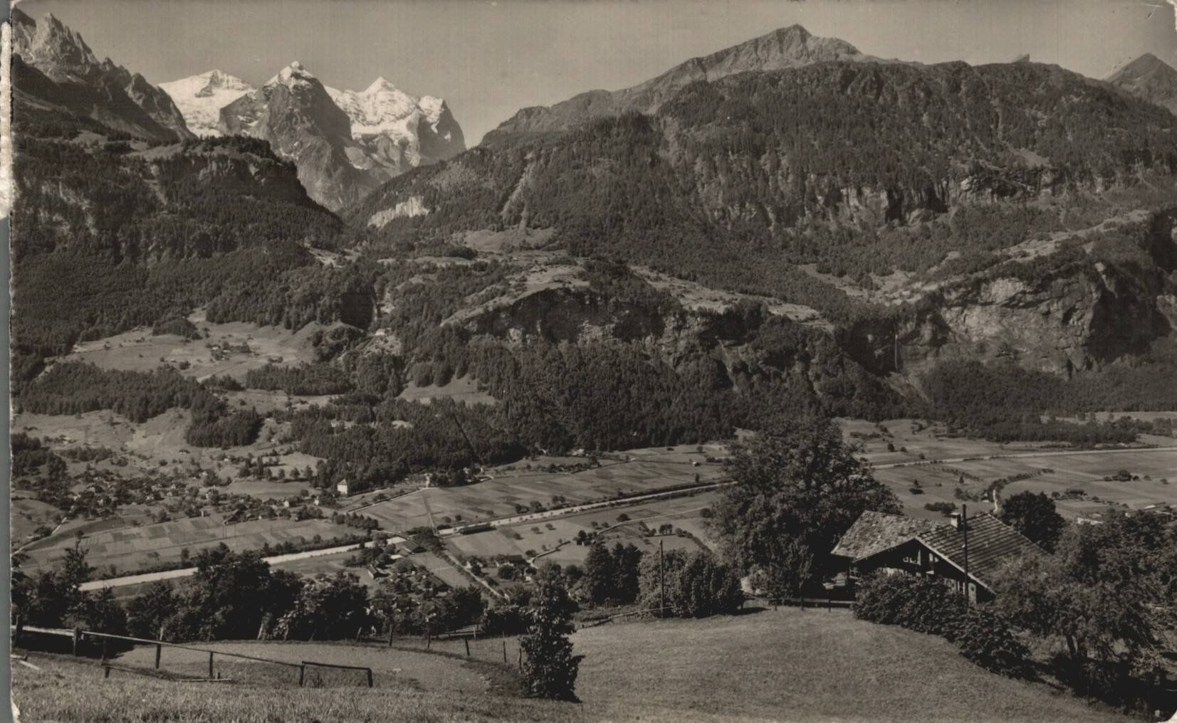 Cartoline postali: Ansichtskarte Meiringen Ferienheim Schrändli – Usato da Oberkirch LU venduto da sa_kr