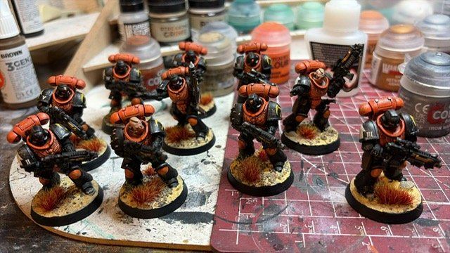 Modellbausätze & Standmodelle: Space Marines Intercessor Squad + 1x Techmarine – Gebraucht aus Wittnau von F1asko 1