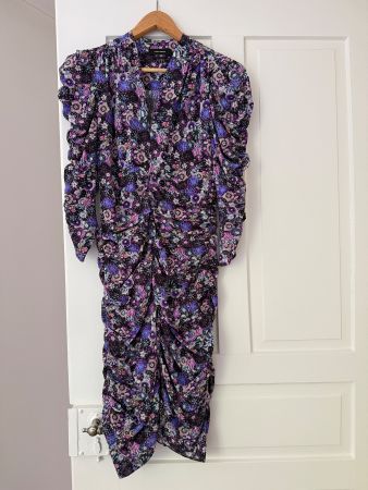 Blumiges Seidenkleid von ISABEL MARANT - Gr. 36