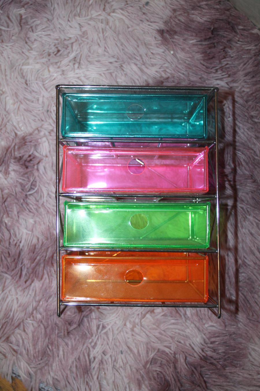 Sistemi di archiviazione: Schubladenbox, farbig, Organizer, 4 Fächer, NEON 90er – Usato da Hüttwilen venduto da pinti55