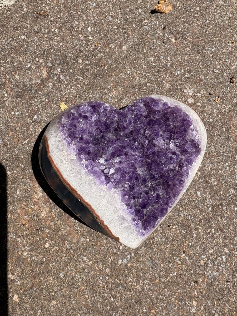 Minerali & Pietre curative: Amethyst in Herzform – Usato da Erlenbach ZH venduto da K0f2iY 5