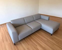 Ecksofa grau Stoff guter Zustand 270cm