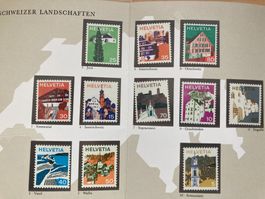Schweiz 1973/75 Satz Landschaftsbilder postfrisch