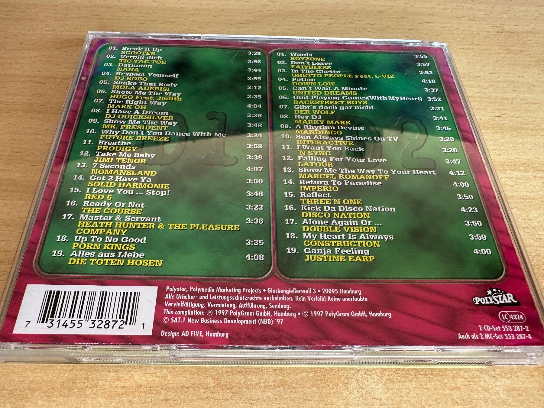 CDs: Various – Mega Hits 97 Die Erste - 2 CD – Gebraucht aus Rikon im Tösstal von Alpenmutz 1