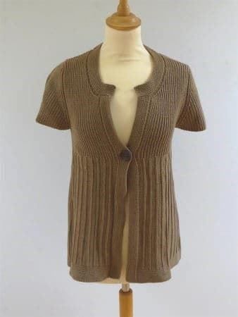 Giacche: Public - Kurzarm Strickjacke - braun - Grösse 40 – Usato da Zofingen venduto da Justizia_01