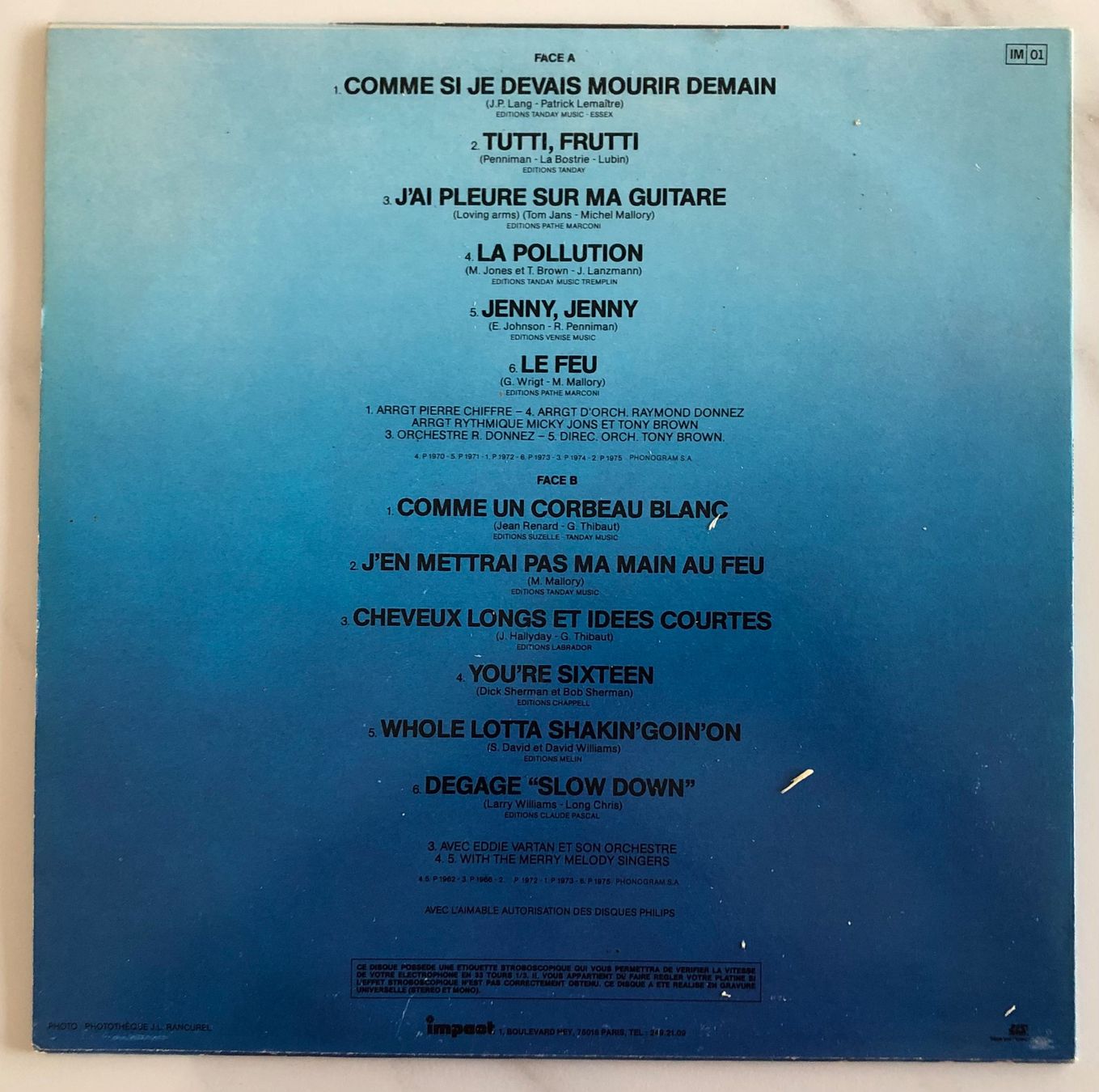 Dischi in vinile: JOHNNY HALLYDAY - VOLUME 7 – Usato da Poliez-Pittet venduto da Newtown-Records 1