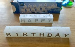 Tolle Happy Birthday Kerzen von Tchibo, NEU!