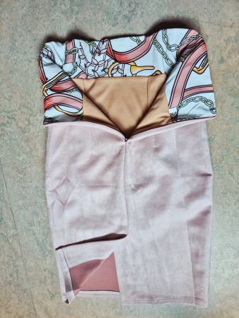 ROCK JUPE XS S 34 S ROSE BLEISTIFTROCK,  TOP ZU BLUSE JACKE