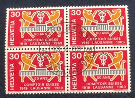 4 er Block Nr.463 mit Vollstempel Bern