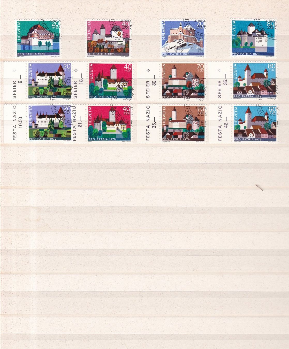 Tutti i francobolli: Pro Patria Briefmarken-Seiten ab 1938 – Usato da Münchwilen AG venduto da Nesar 5