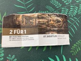 2 für 1 Eintritt  St. Beatus Höhlen