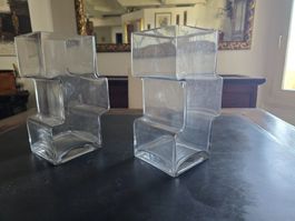 2er Set spezielle, dekorative Glasvasen für Blumen💐