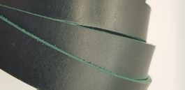Lederriemen Geschirrleder dunkelgrün Pull-up Effekt 3 cm