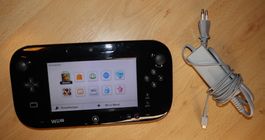 Nintendo Wii U GamePad schwarz mit Netzteil und Stift
