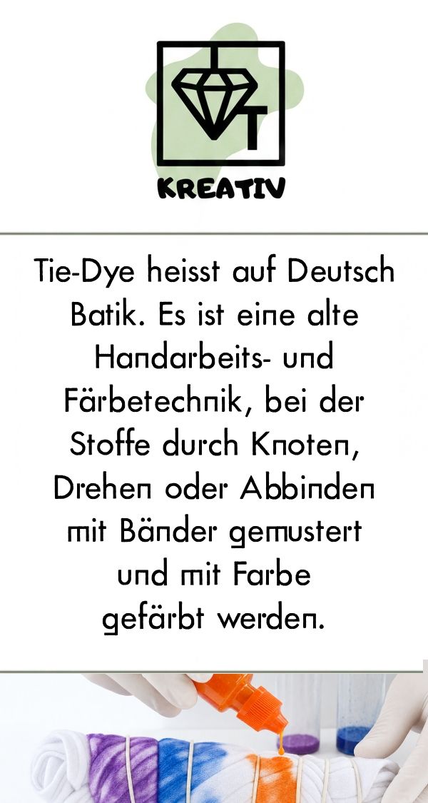 Bastelsets: Bastel-Set Tie-Dye Batik – Neu und originalverpackt aus Rothenburg von SunnyTii 4
