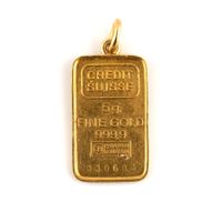 Goldbarren 5g Anhänger