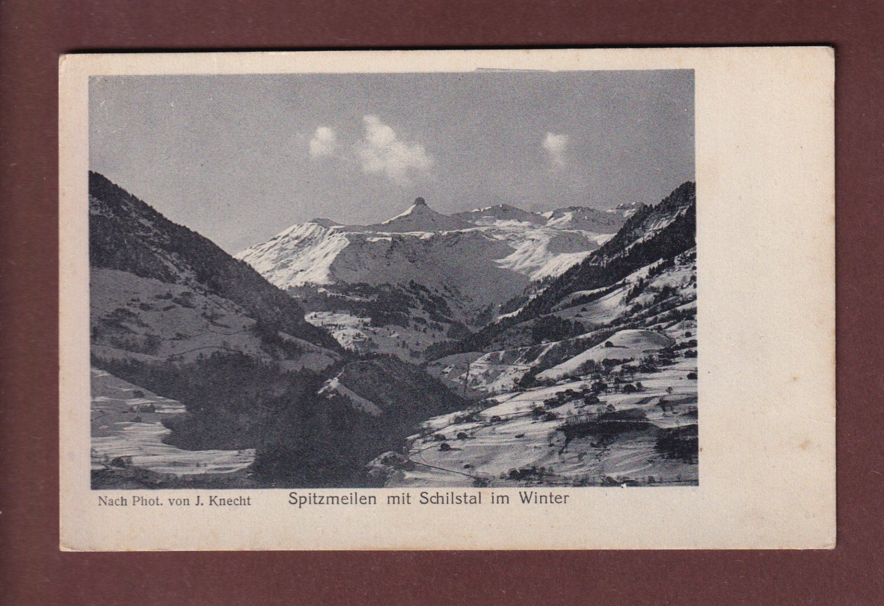 Cartoline postali: SPITZMEILEN - Schilstal - 1938 – Usato da Pully venduto da nicecards-shop