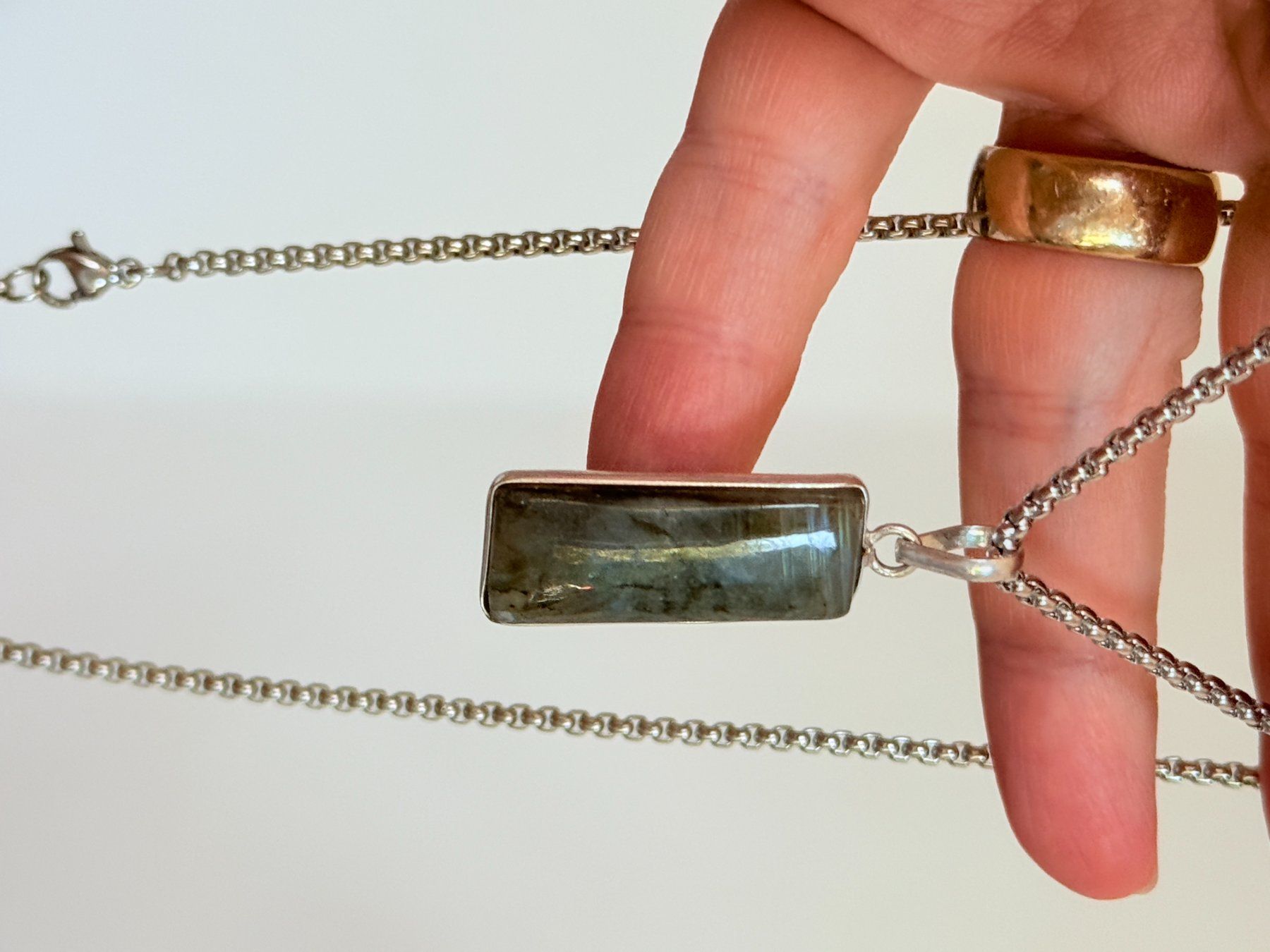 Catenine: Collier avec Labradorite – Nuovo e nell'imballaggio originale da Genève venduto da AWWA 3