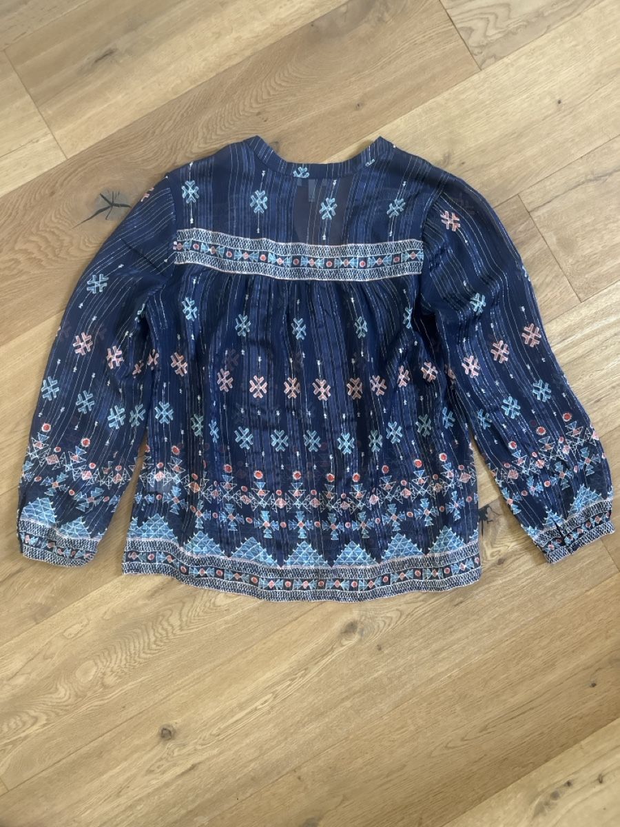 Joie Camicette: Chemise Joie bleue imprimée taille S-M – Nuovo (secondo la descrizione) da Commugny venduto da rus_my8v 5