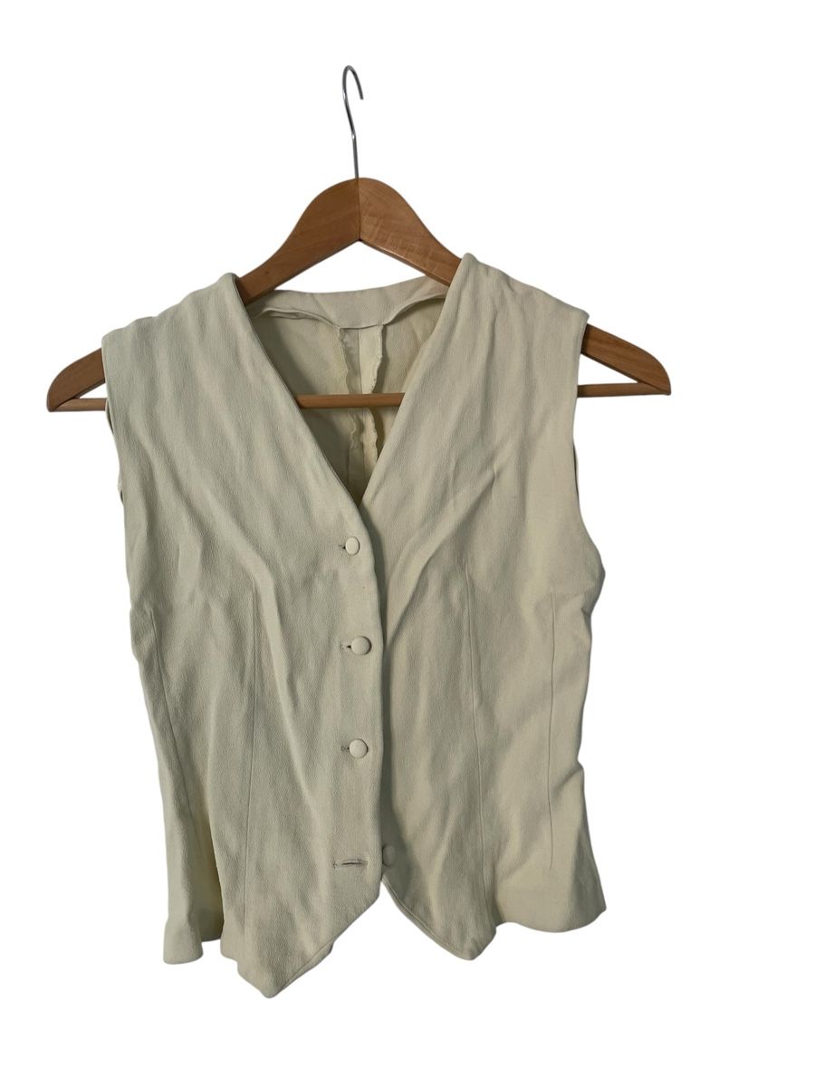 Gilet & Giacche senza maniche: Vintage Weste in Weiss/Eierschale – Usato da Zürich venduto da Liaisa