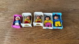 Vintage LEGO Duplo Bett Betten Menschen Wiege Baby Villa