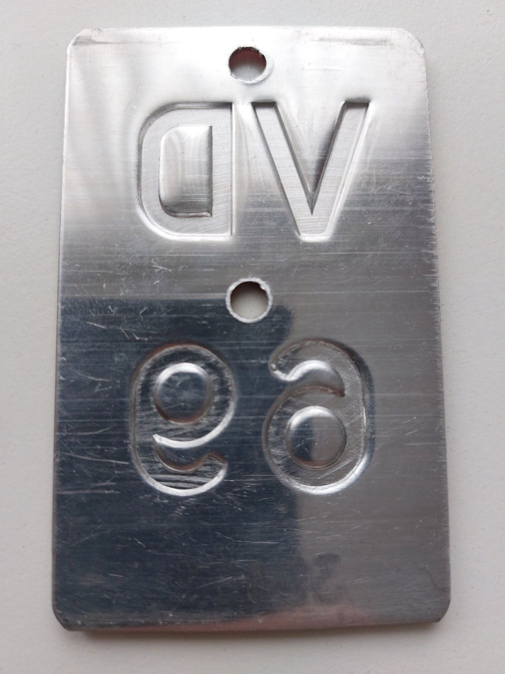 Sachs Insegne: Velonummer VD 69 plaque Velo – Usato da Schenkon venduto da Uhu007 1