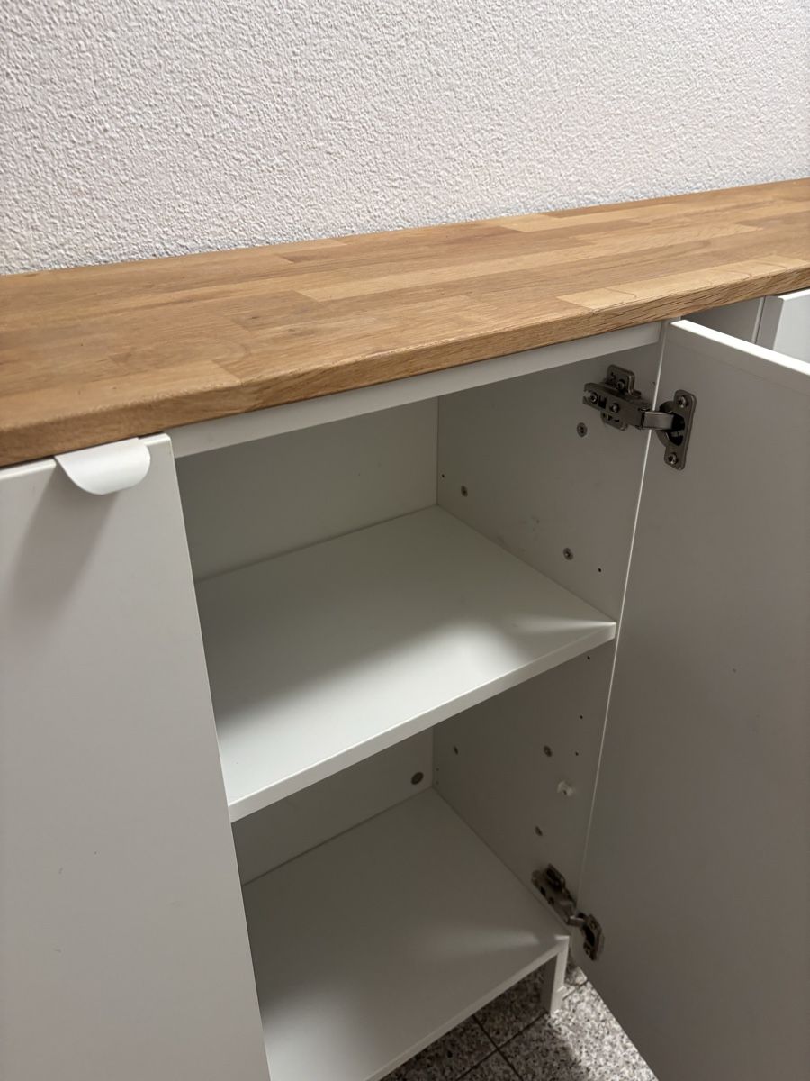 Cassettiere: Sideboard weiss mit Holzplatte – Usato da Zürich venduto da nic_x8t7 2