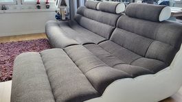 Lounge-Sofa, Kunstleder-Stoff