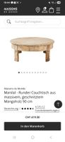 Wunderschöner runder Couchtisch „MANILAL“ von Maisons du Mon