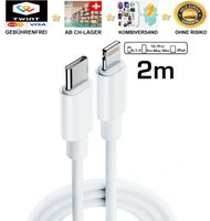 🔥 2m iPhone 11/12 13 14 Pro XR XS Max USB c Ladekabel 20w