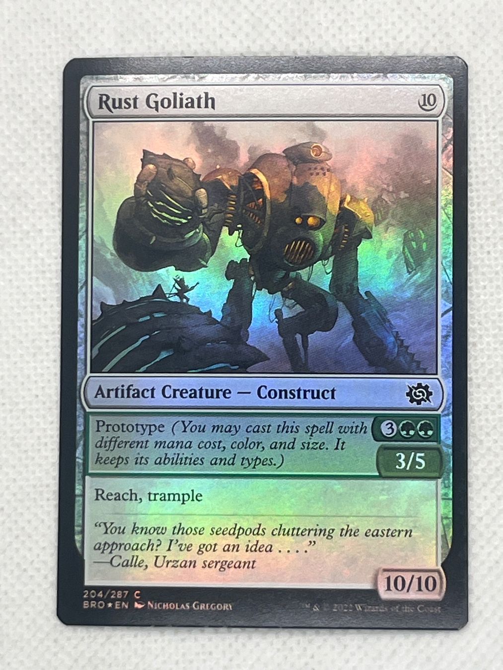 Magic The Gathering Carte collezionabili: Rust Goliath Foil Mtg – Usato da Hinterkappelen venduto da Kim1992