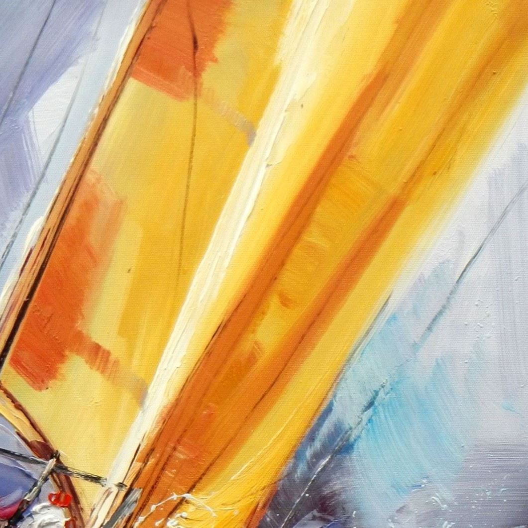 Riproduzioni & Creazioni: Modern Art - Segelregatta vor Helgoland – Nuovo (secondo la descrizione) da Larnaca venduto da KunstDepot24 3