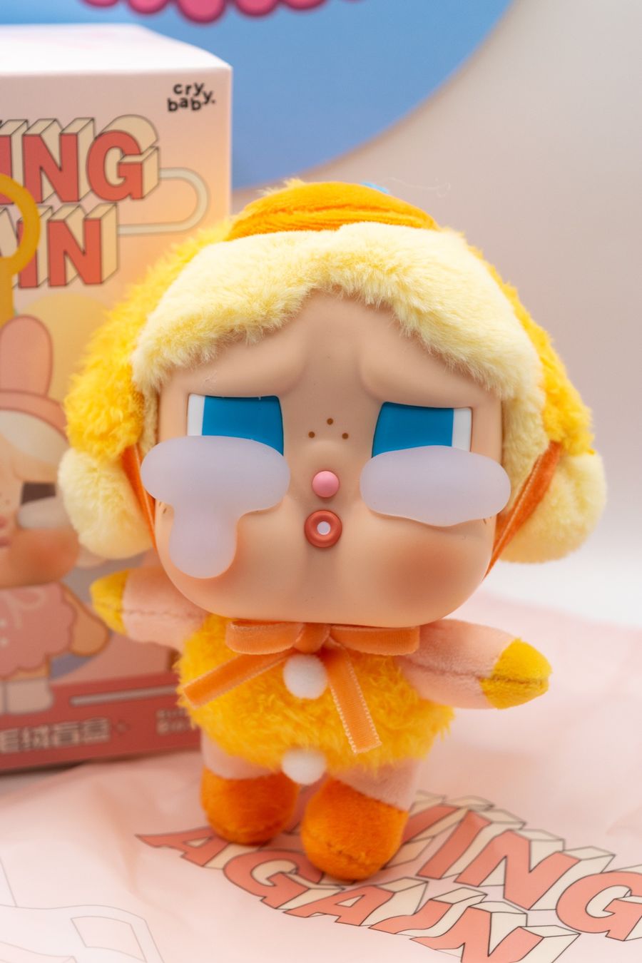 Pop Mart Statuette: POP MART CRYBABY Crying Again Plush DUCK YOU – Nuovo e nell'imballaggio originale da Belmont-Lausanne venduto da HausPopCharm 1