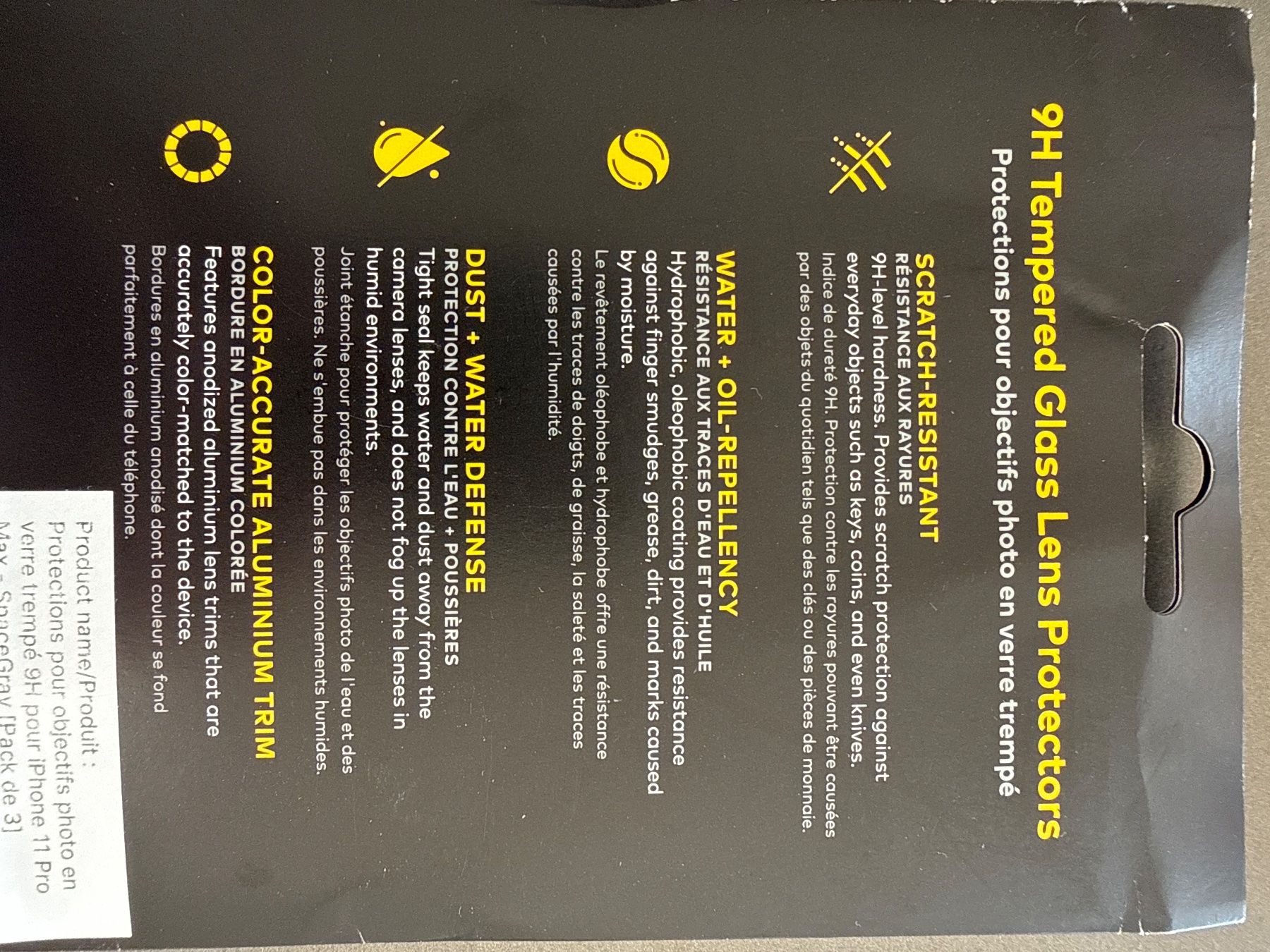 Ritocchi & pellicole di protezione: Protections objectifs verre trempé iPhone 11 Pro/  Pro Max – Nuovo (secondo la descrizione) da Orbe venduto da Elio11 3