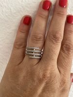 Bague argent 925 avec pierre zirconium comme neuf