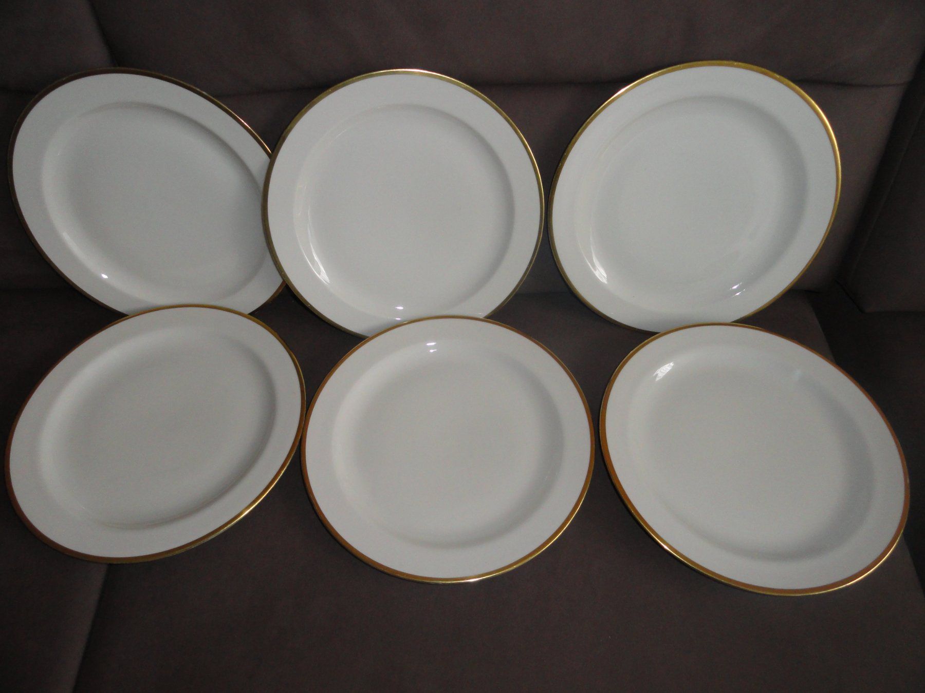 Teller: 6 X GROSSE GOLDRANDTELLER LANGENTHAL *** – Gebraucht aus Uetendorf von bibibop