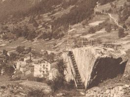 SALVAN: vue des Rochers du soir ~1910