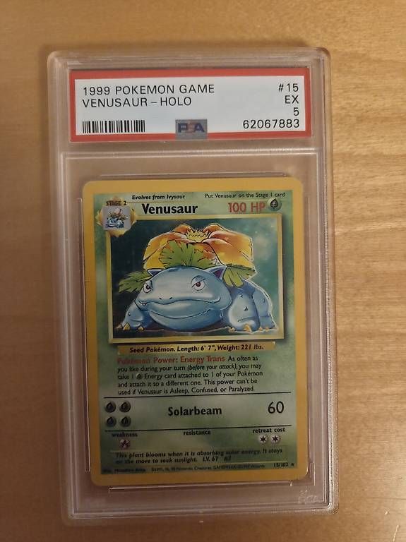 Sammelbilder & Trading cards: Pokemon Venusaur holo set base PSA 5 – Gebraucht aus Cadenazzo von MarencoM