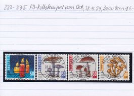 332-335 FD-Vollstempel vom Ort, 28.11.97, 3000 Bern 1