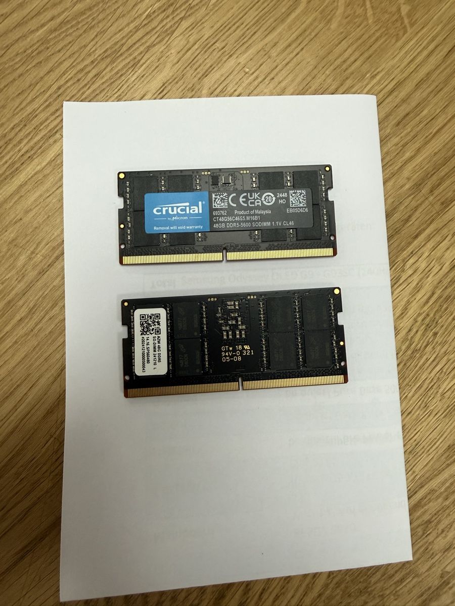 Crucial Memory / RAM: 2x 48GB RAM – Gebraucht aus Schliern b. Köniz von Domi_90