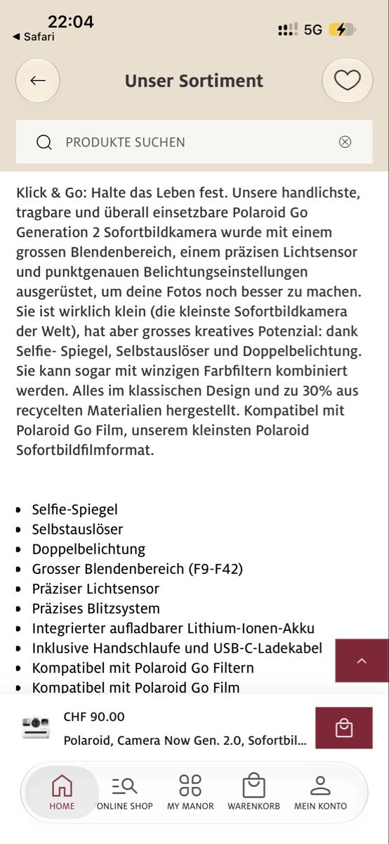 Polaroid Kamera: Polaroid Camera Now Gen 2.0 – Neu (gemäss Beschreibung) aus Bern von Milie.Lou 6