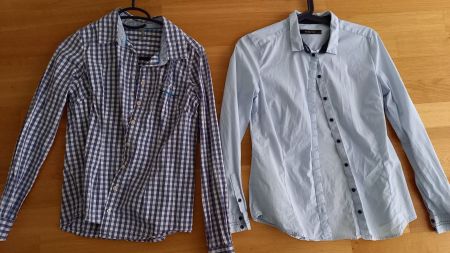 2 Hemden im Set - ideales Herbstoutfit, Grösse 36/S
