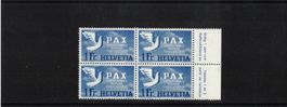 1945 PAX Friedenstaube 4 er ** Wie Neu