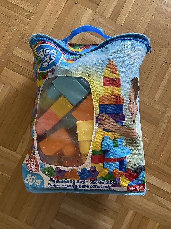 Giocattoli: Mega Bloks First Builders  grosse Bausteine mit Tragetasche – Usato da Pfungen venduto da Milue81