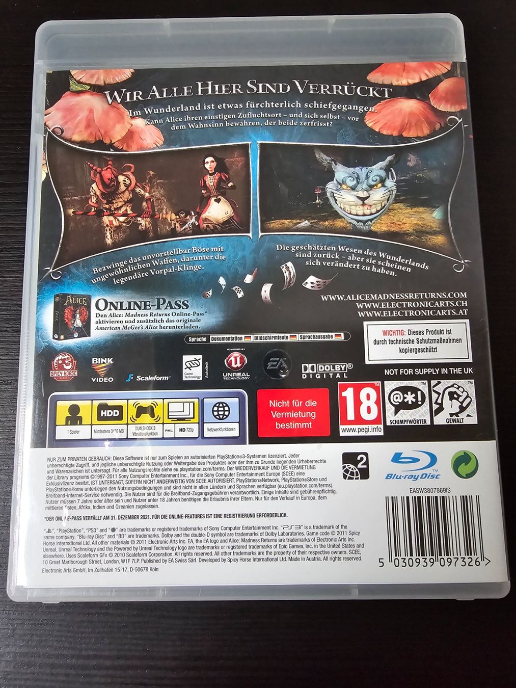 Giochi: Alice Madness Return PS3 - Deutsch – Usato da Ursy venduto da cri_s22p 1