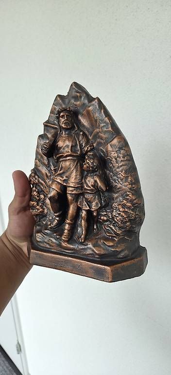 Sculture & Statue: Wilhelm tell Skulptur – Usato da Pfaffnau venduto da Hawaiano