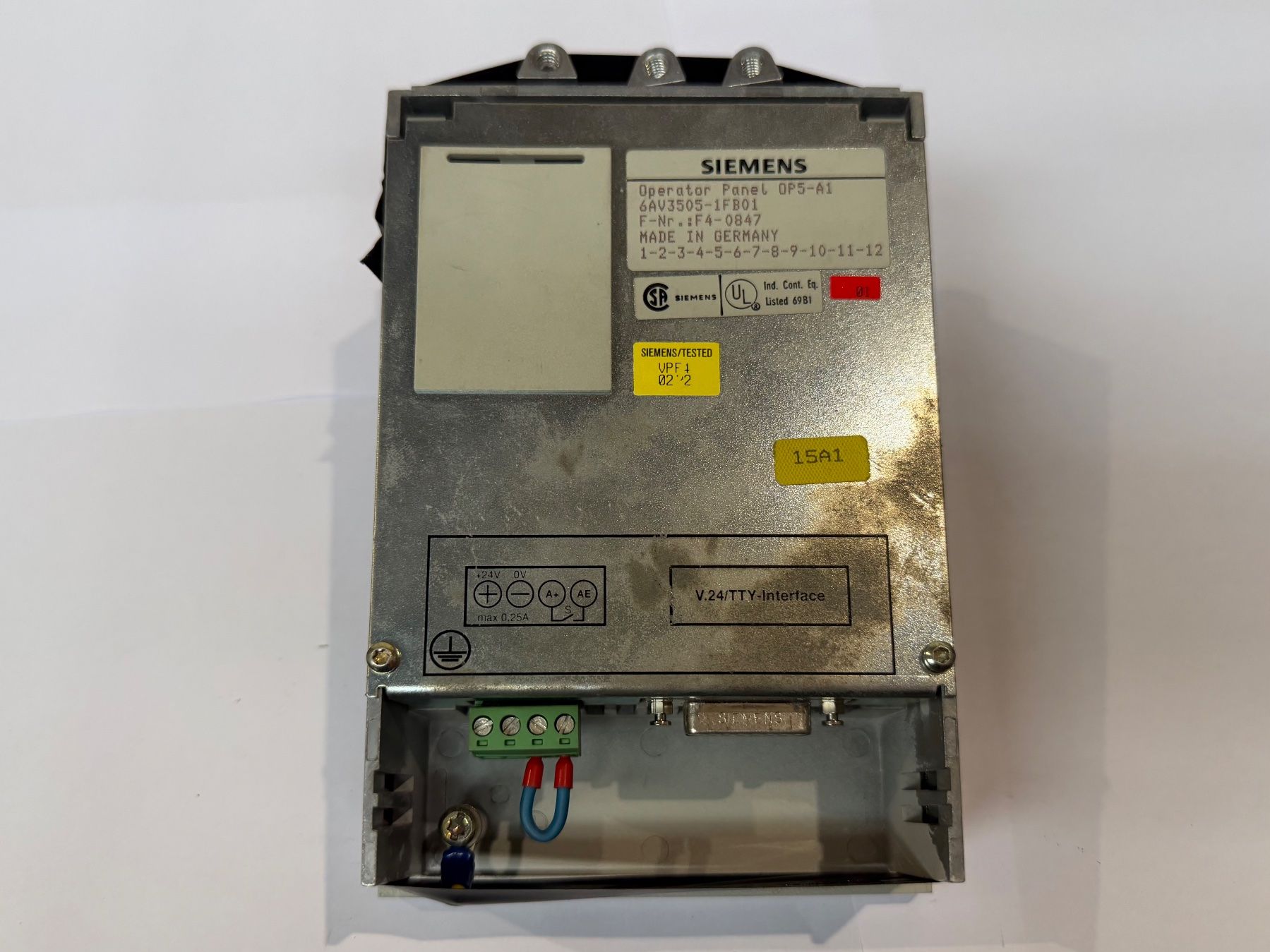 Siemens Componenti elettronici: Siemens Coros OP5-A1 / Operator Panel 6AV3505-1FB01 – Usato da Dintikon venduto da Baddaru 1