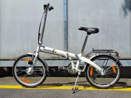 Pegasus Klapprad Unisex 20" cool-weiss *Nur einmal gefahren*