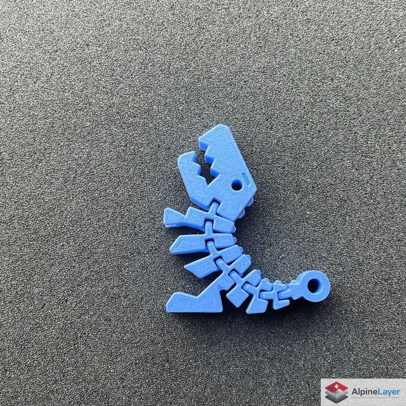 Portachiavi: Flexi Rex Dinosaur Keychain 3D Printed Light Blue – Nuovo (secondo la descrizione) da Losone venduto da AlpineLayer 2