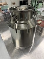 Milchkanne Edelstahl 25 Liter mit Deckel gebraucht 